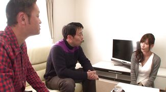 Goluptious busty Kaho Kasumi gives her partner a blowjob