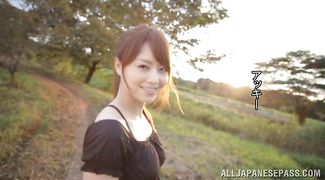 Luscious Akiho Yoshizawa is about to start screaming from pleasure while fellow is fucking her like crazy